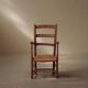 Wood and straw armchair, Popular Art, Auvergne, around 1900