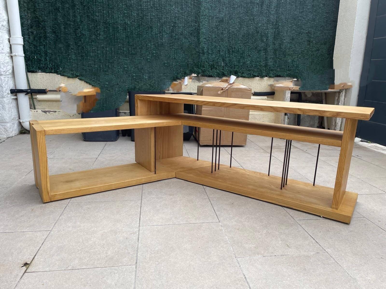 Handcrafted wooden furniture