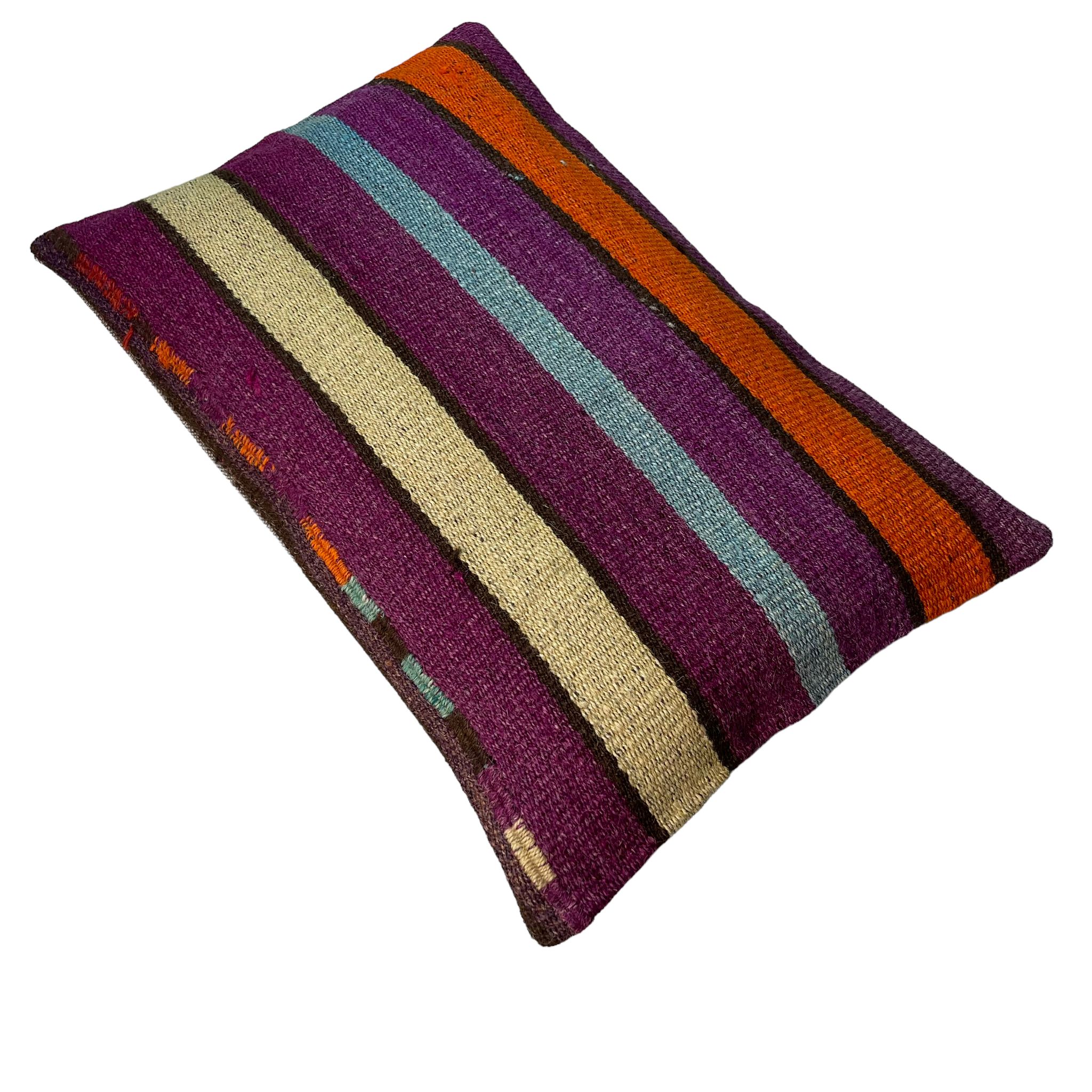 Housse de coussin vintage turque faite à la main, 30 x 50 cm