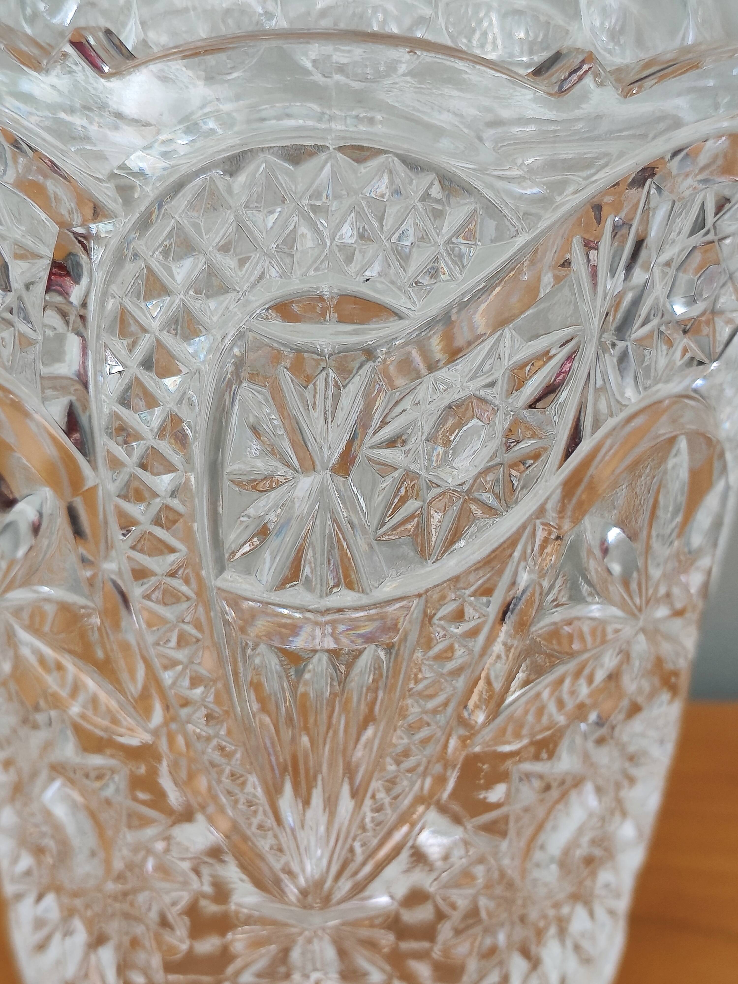 Cut glass ice bucket