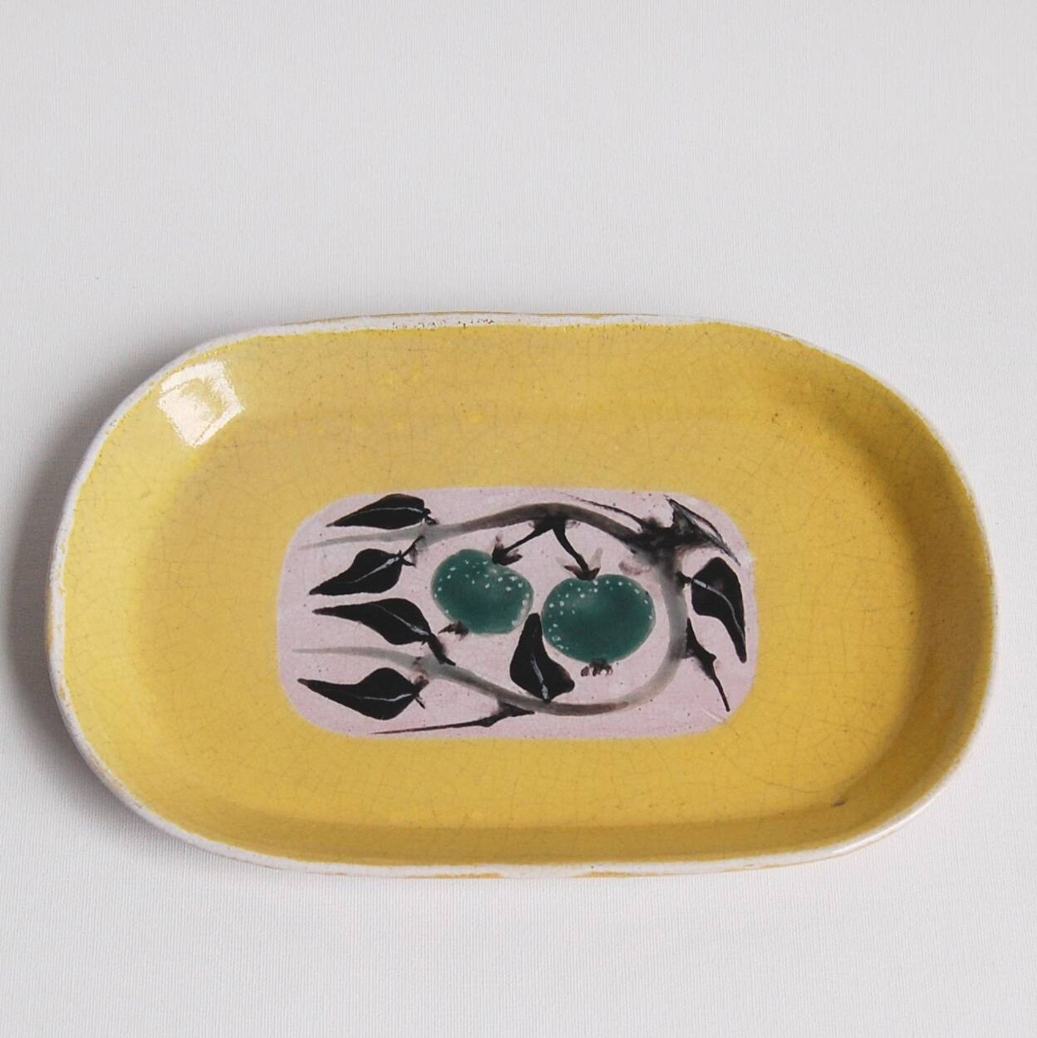 Plat ou vide-poche décoratif vintage - Dour - Roger Somville