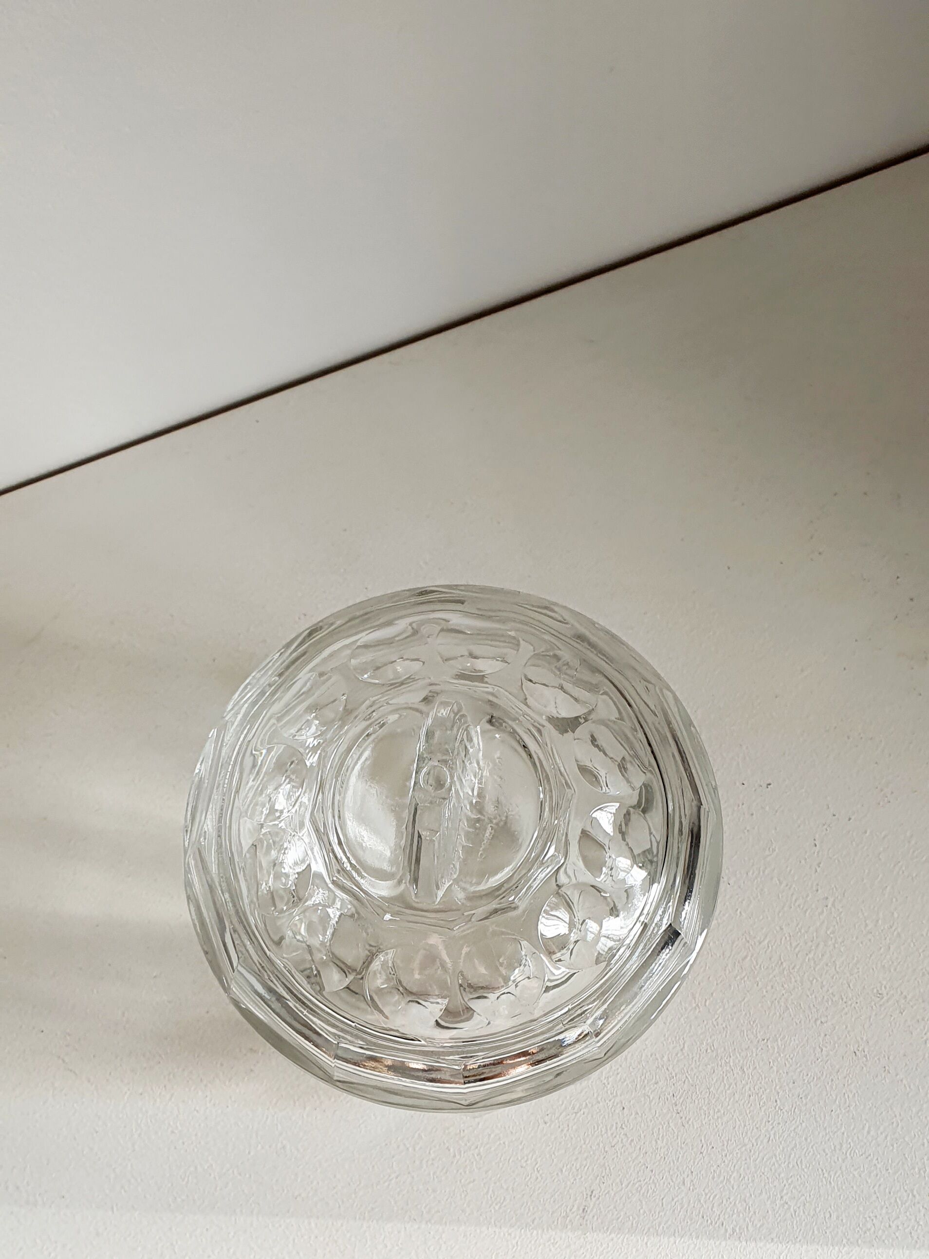 Vintage glass sugar