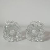 Set of 2 Reims glass candle holders