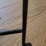 Coffee table in wrought iron and rattan