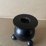 Vintage wooden ball candle holder