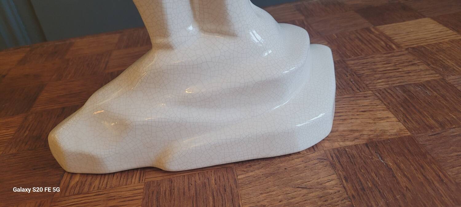 Cracked ceramic bear 1930