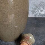 Bouteille à liqueur de potier en grès émaillé vintage
