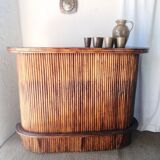 Bamboo and rattan tiki bar, 1940