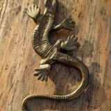 Gilt bronze lizard