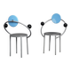 Pair of First Chairs by Michele De Lucchi for Memphis Milano, Italy, 1981