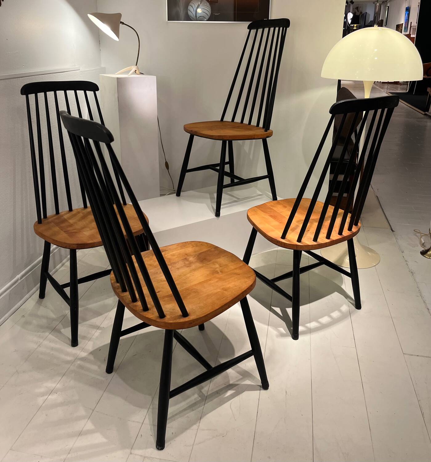 Série de 4 chaises vintage