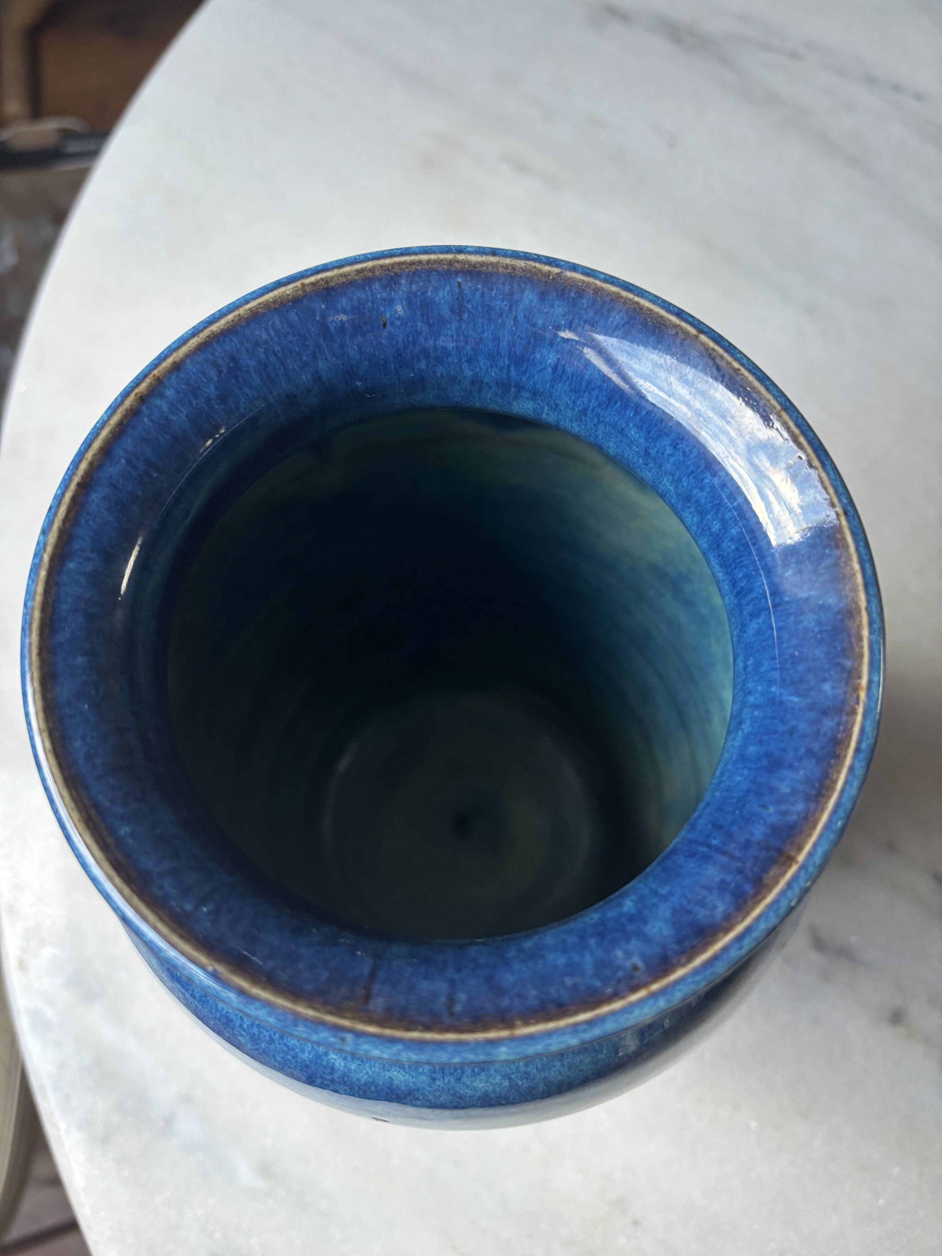 Accolay decorative vase, French ceramic 1960