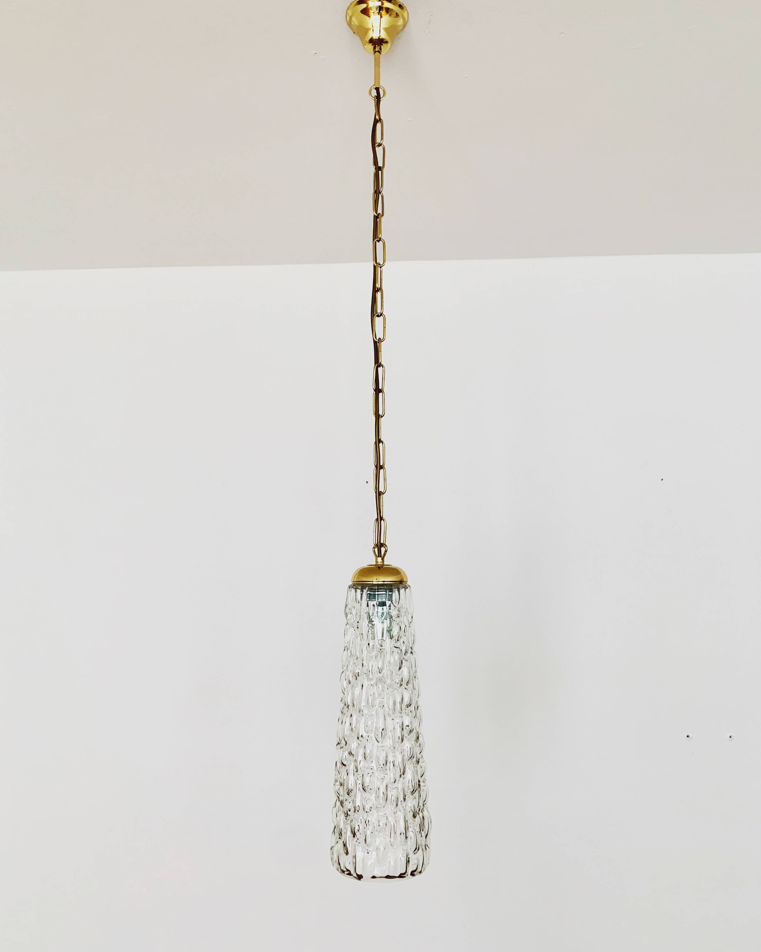 Crystal glass pendant lamp by Rupert Nikoll