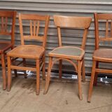Set mismatched bistro chairs