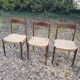 3 Scandinavian Moller chairs