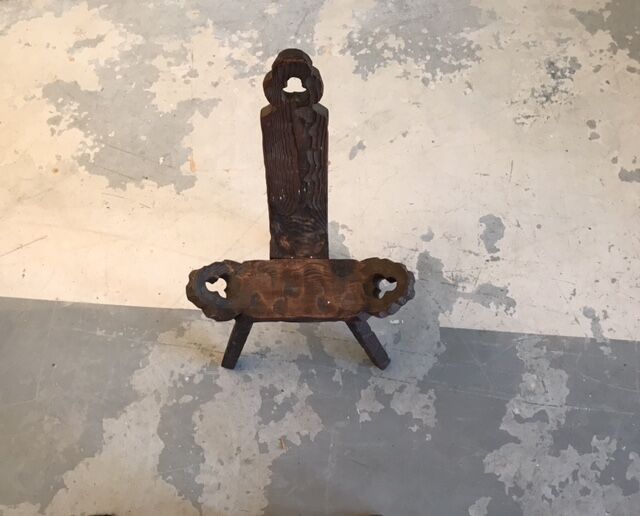 Savoyard-style low stool