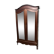 Antique wooden wardrobe, cupboard with mirrors