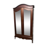 Armoire ancienne en bois, bonnetière avec miroirs