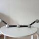Vintage 1950s wall coat rack, wrought iron with chiselled details and solid aluminium.