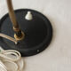 Lampe noire vintage en métal années 50