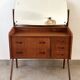 Vintage Danish teak hairdresser from the 1960s stamped Ag Spjel Kobber.