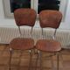 2 70s crocodile chairs