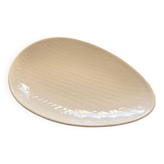 Plat Gien blanc chevrons