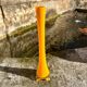Vintage yellow bud vase