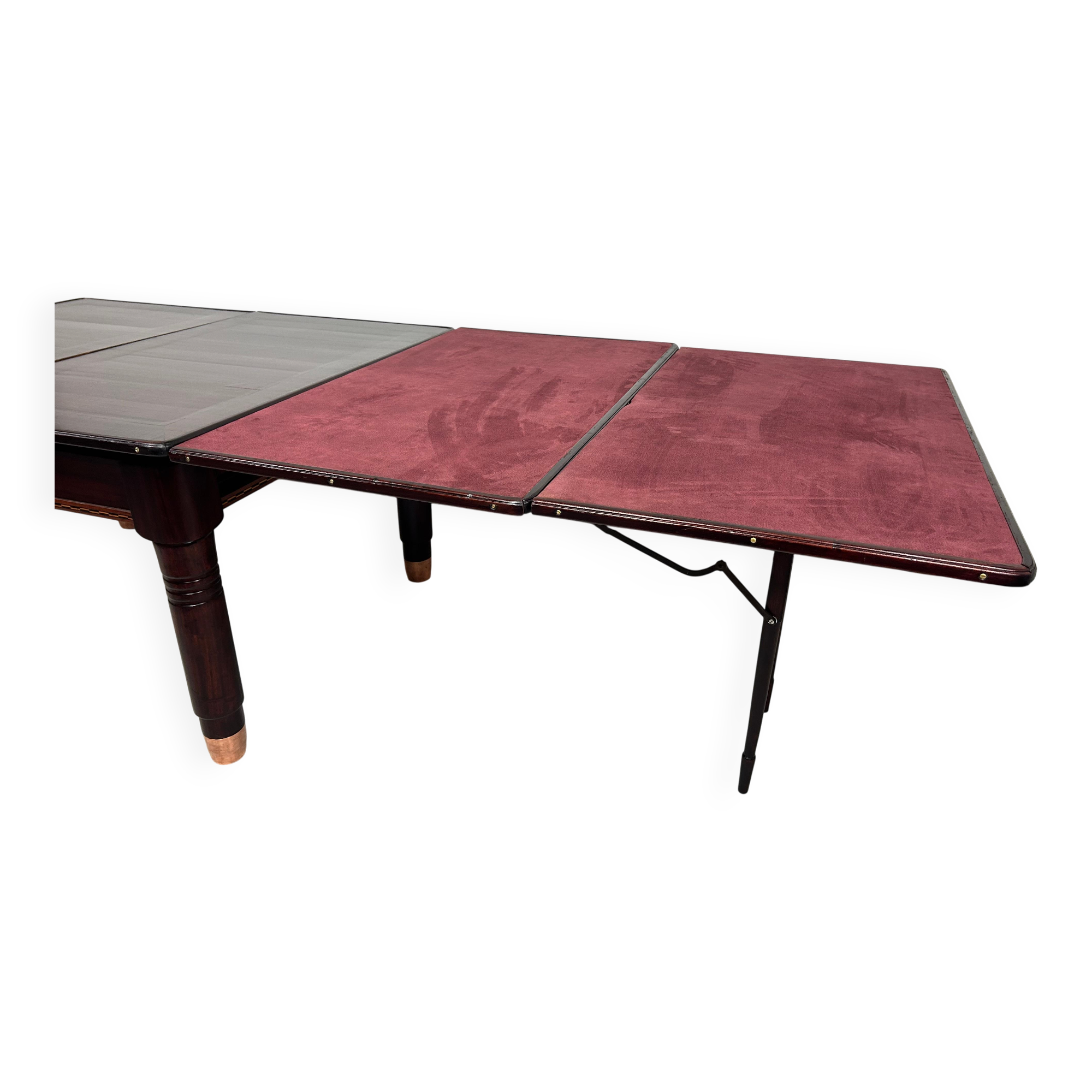 Large dining table in the Secession style by Karoly Lingel, Budapest.