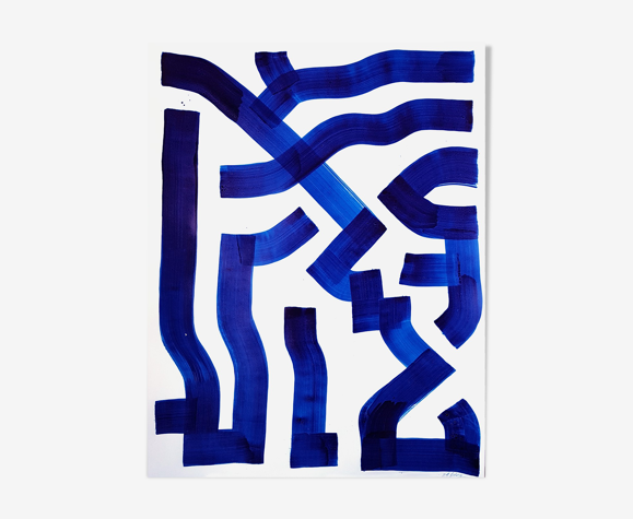 Peinture sur papier sans titre