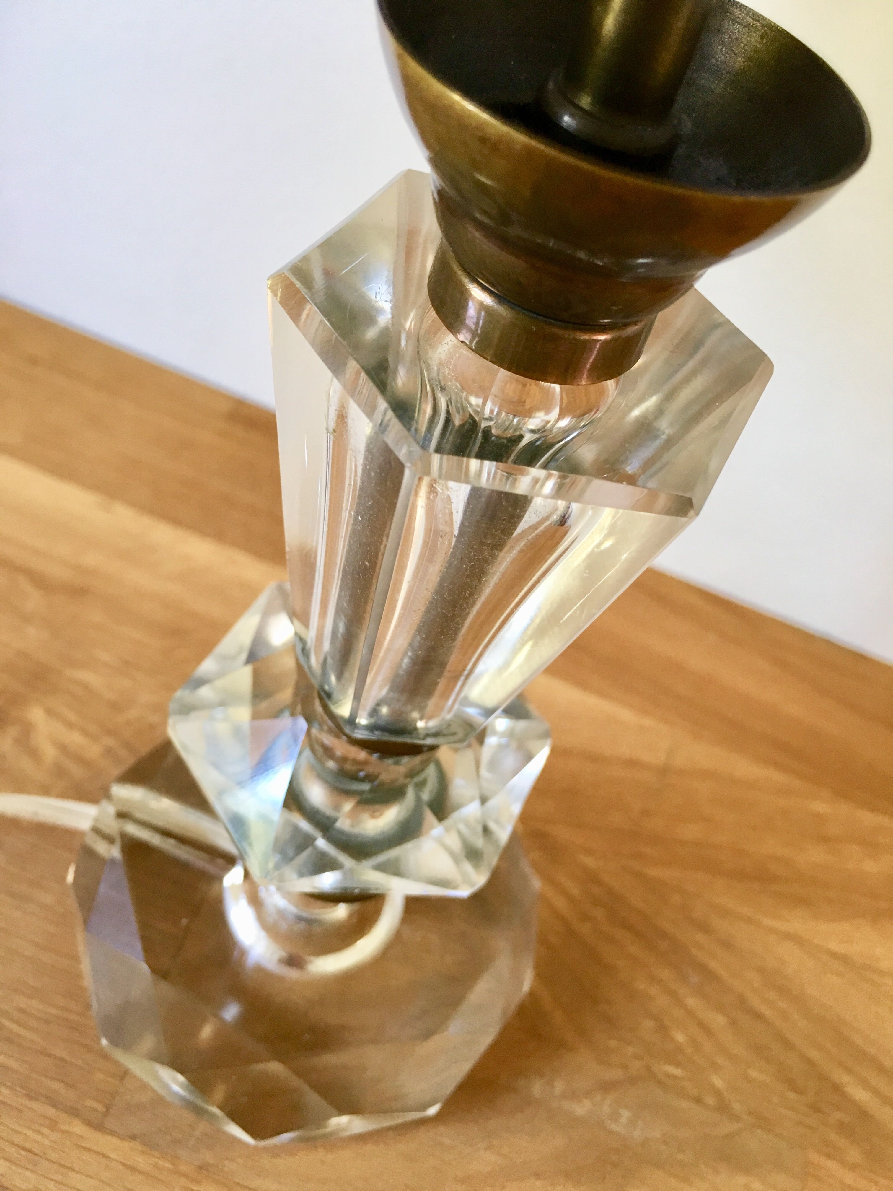 Art Deco-style crystal lamp 1930