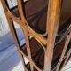 Bibliothèque étagères en rotin vintage