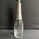 Liqueur carafe in engraved crystal & silver metal