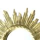Golden Wooden Sun Mirror | Mid-20th Century - 48 cm