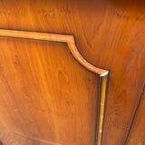 English display cabinet with 2 doors, mahogany imitation, 1990.