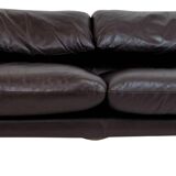 Cassina leather sofa Maralunga model by Vico Magistretti