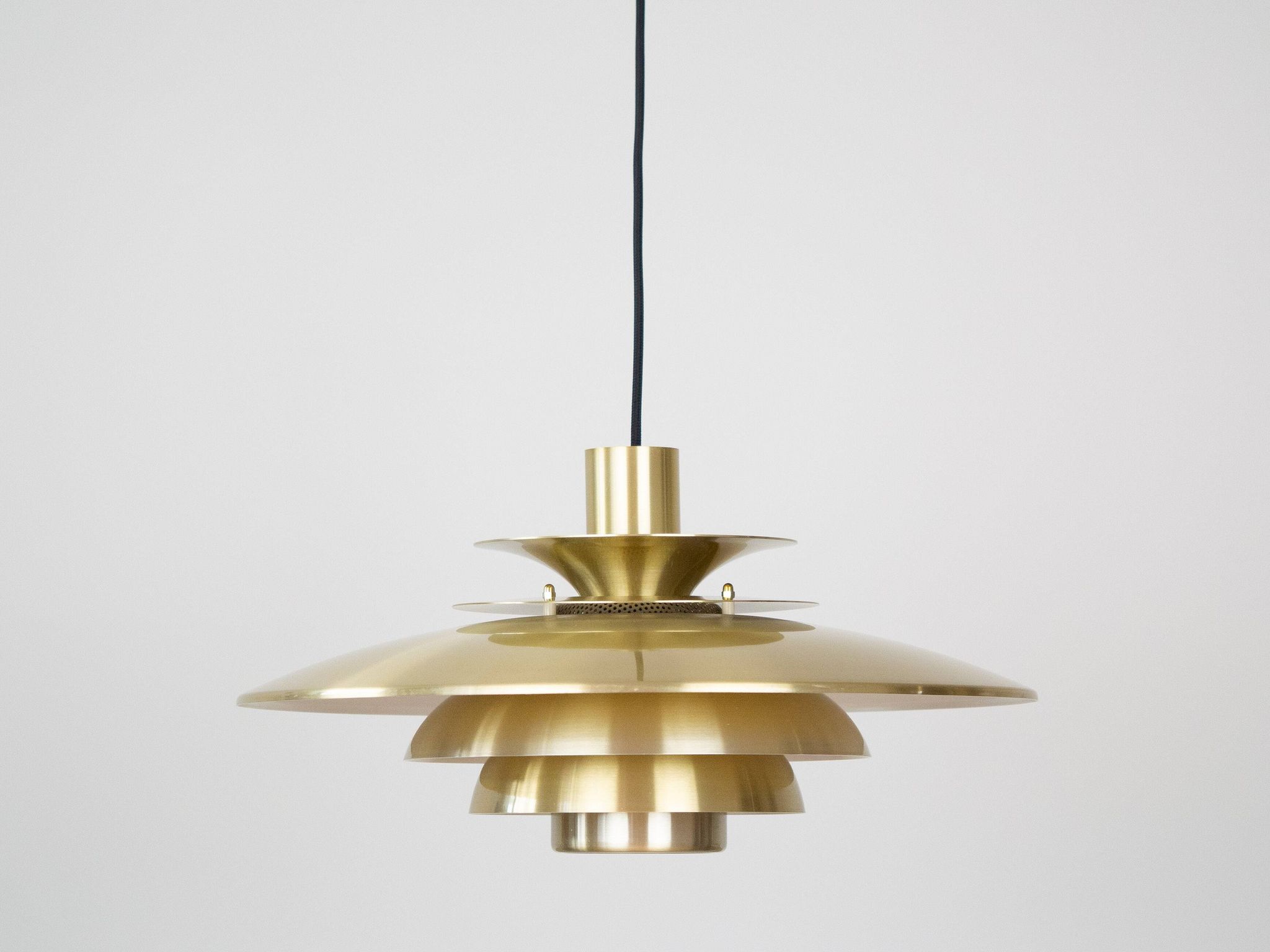Danish vintage pendant lamp Verona by Kurt Wiborg, Jeka, 1980s