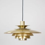 Danish vintage pendant lamp Verona by Kurt Wiborg, Jeka, 1980s