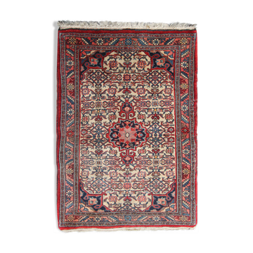 Tapis persan fait main Antique Sarough Tapis 62x103cm
