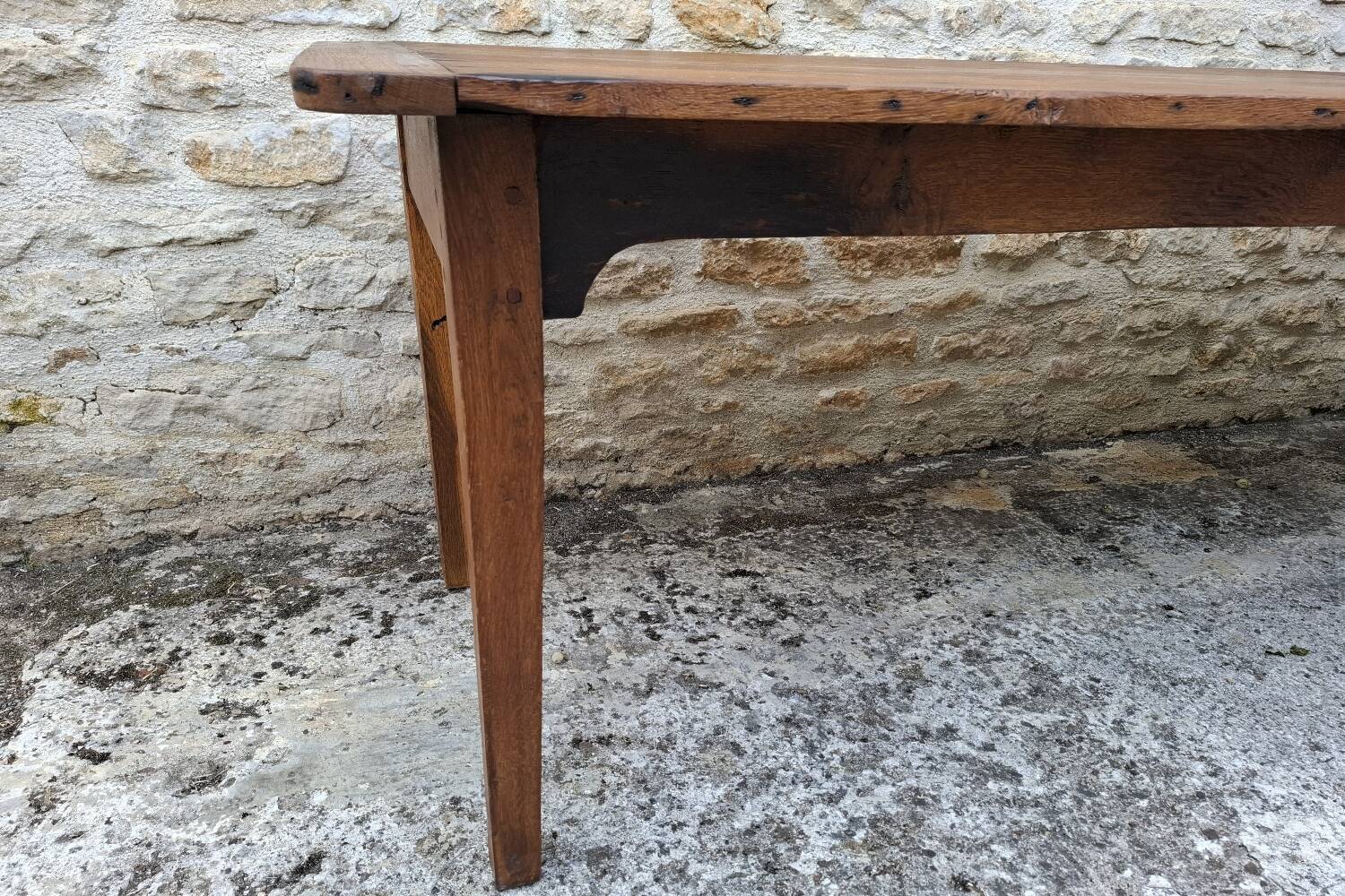 Table de ferme en chêne massif