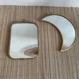 Duo of moon and rectangle mirrors