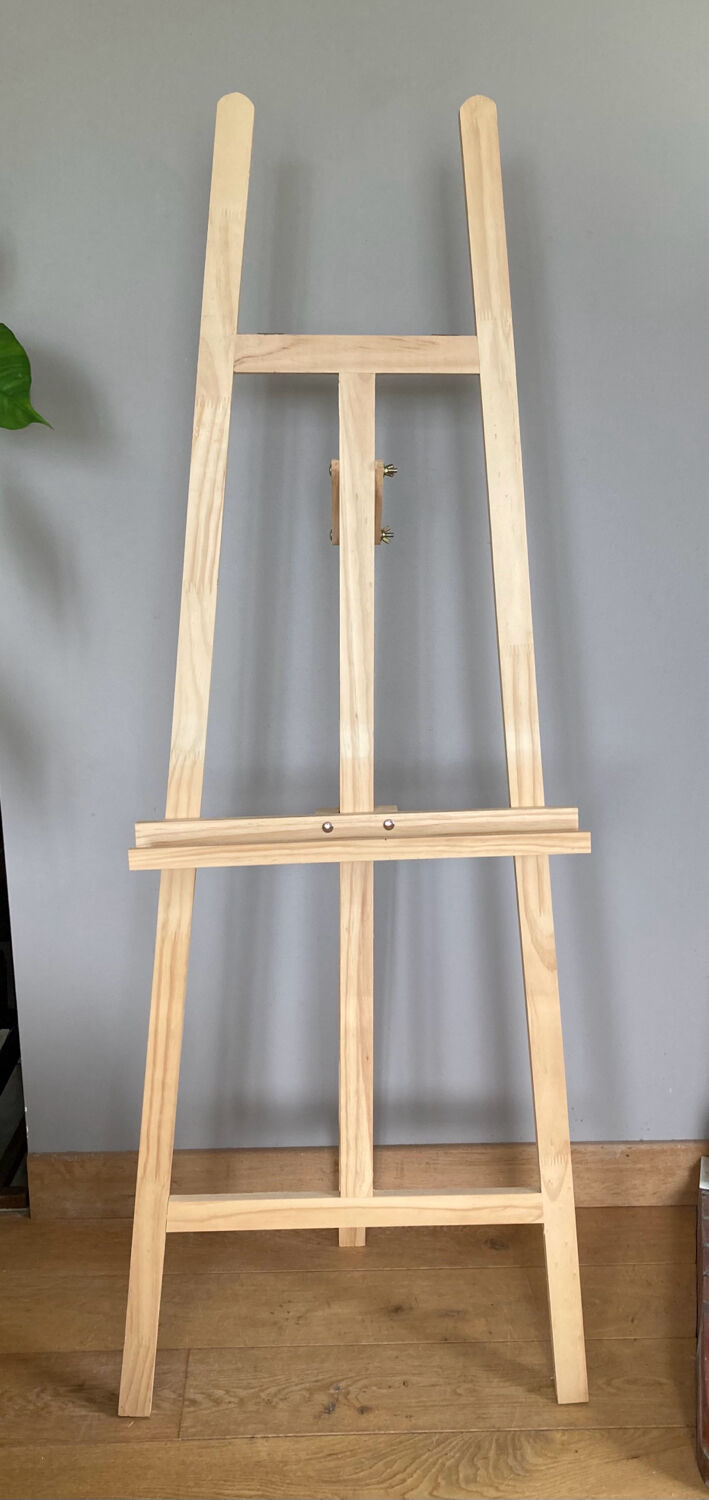 Adjustable painter's easel condition nine twentieth era