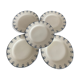 Set de 5 assiettes plates terre de fer