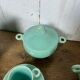 Celadon green coffee service