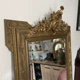 Old pedimented mirror 19th century
