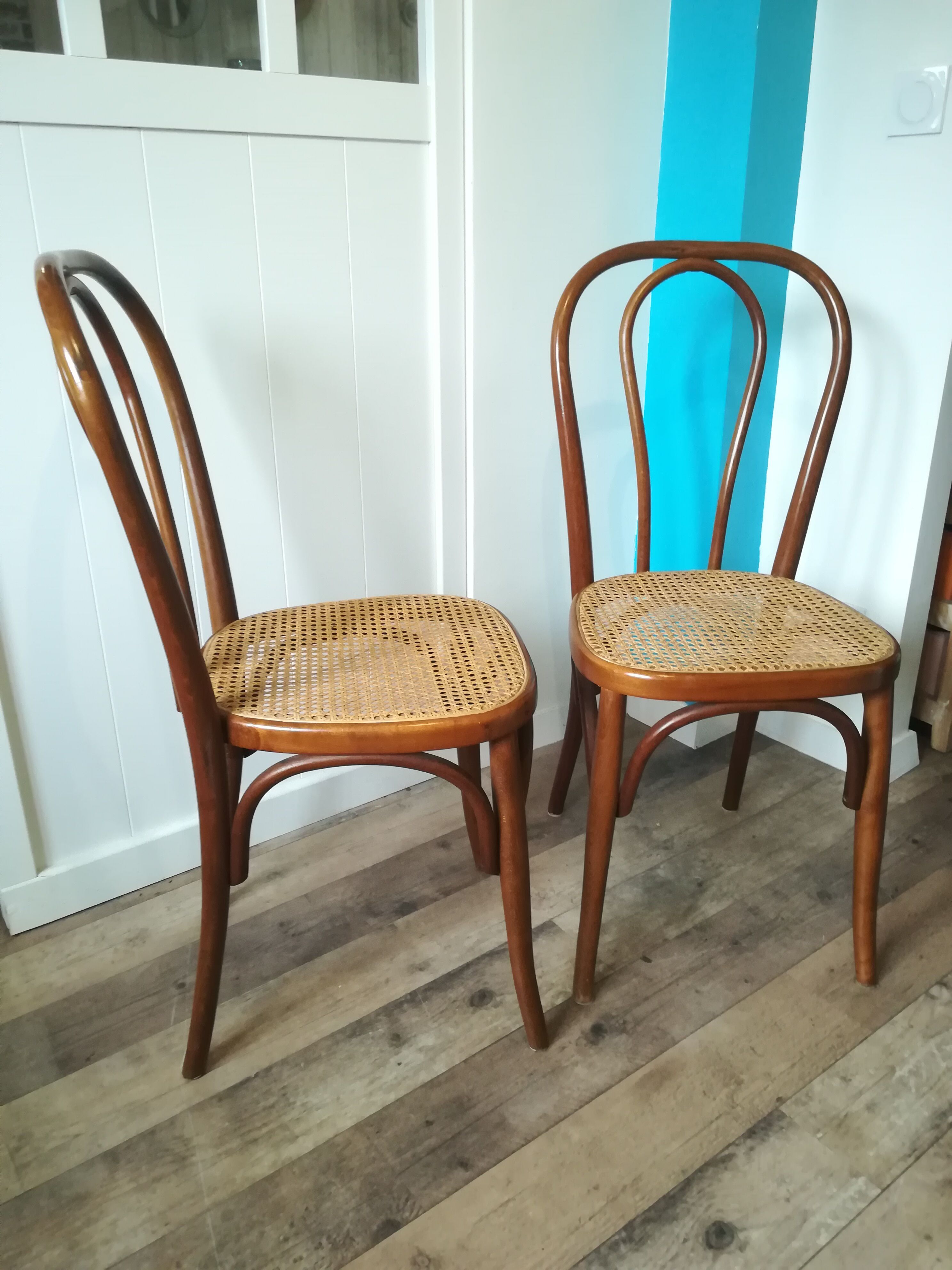 Two bistro chairs