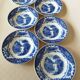 Deep plates Royal Sphinx Maastricht P. Regout "Cambridge Old England" blue & white
