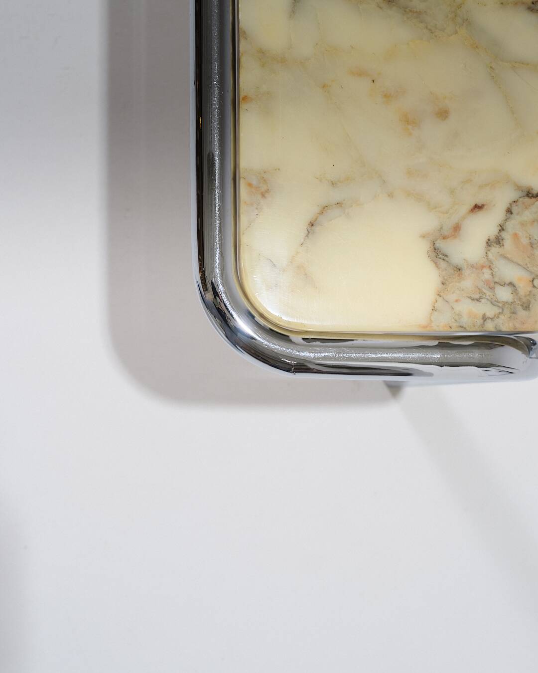 Marble and Tubular Metal Coffee Table, 1970s