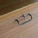 Bibliothèque en teck vintage avec rangement