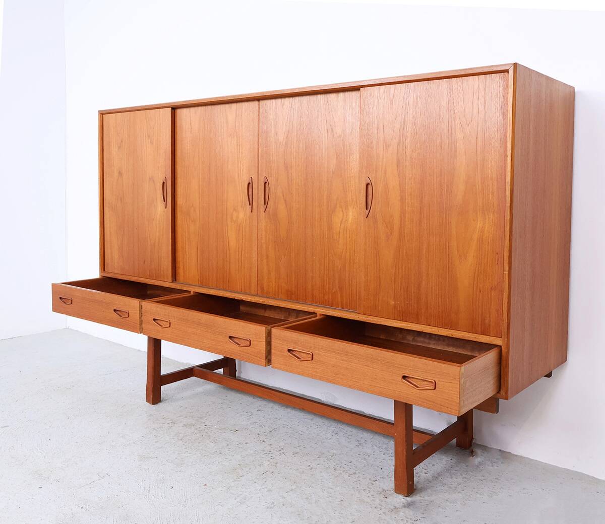 Vintage Danish Highboard with bar section, 1960s